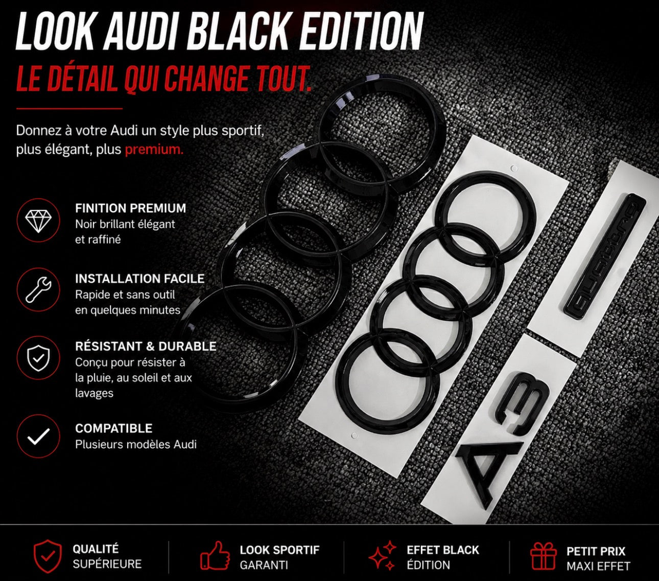 Kit complet LOGO AUDI