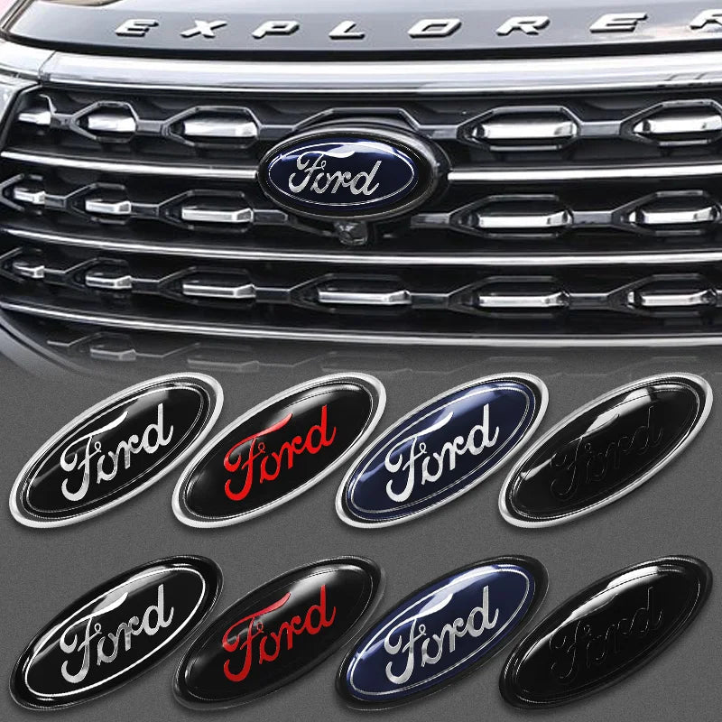 Logo avant et arrière pour Ford Mondeo Focus Fusion MK2 MK4 F150 F250 Everest Escape, accessoires, emblème, calandre, capot, coffre, badge