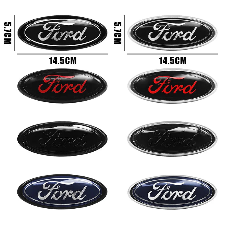 Logo avant et arrière pour Ford Mondeo Focus Fusion MK2 MK4 F150 F250 Everest Escape, accessoires, emblème, calandre, capot, coffre, badge